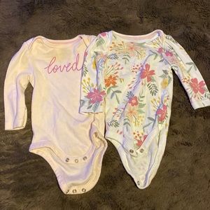 Cloud Island long sleeve onesies